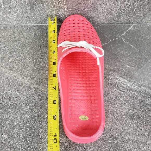 Barbara King Sole Steppers Shoes Small Dark Pink Slip On Gardening Slides - Picture 9 of 11